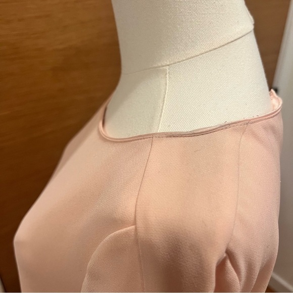 Lafayette 148 | Emery Ruffle Cuff Shift Dress | Soft Pink |Size Small - Picture 10 of 13